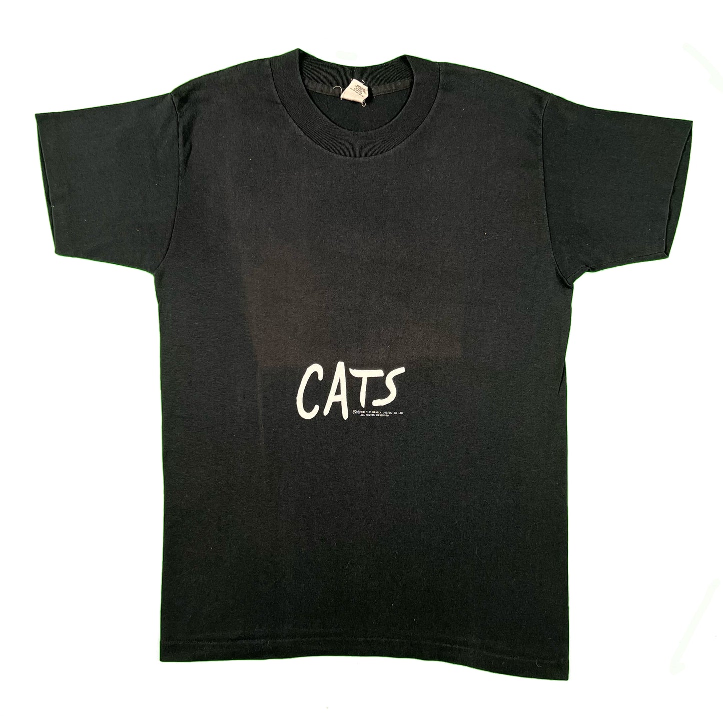 80s Faded Black Cats Tee- S