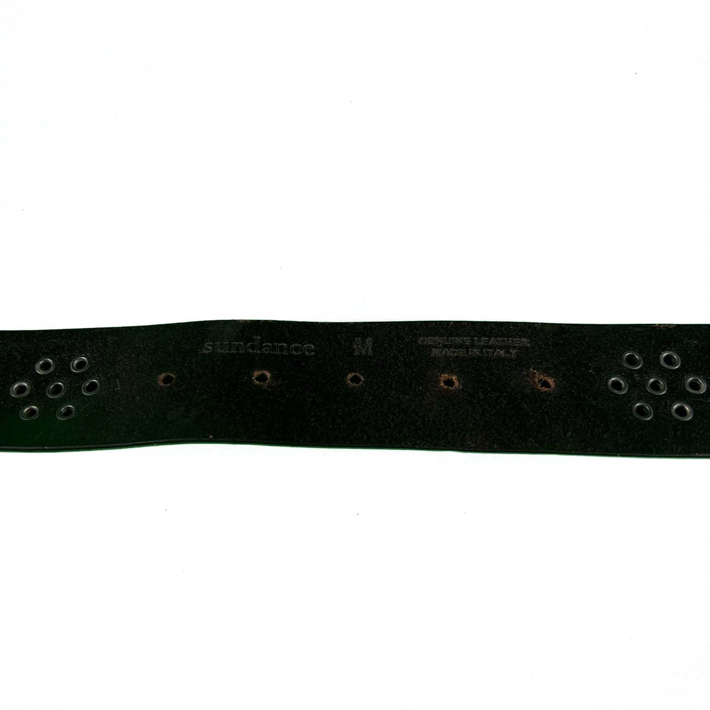 Studded Italian Leather Belt- 32"-34"