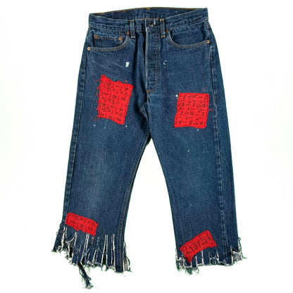 80s Scarecrow Levi's 501 Denim- 28x20