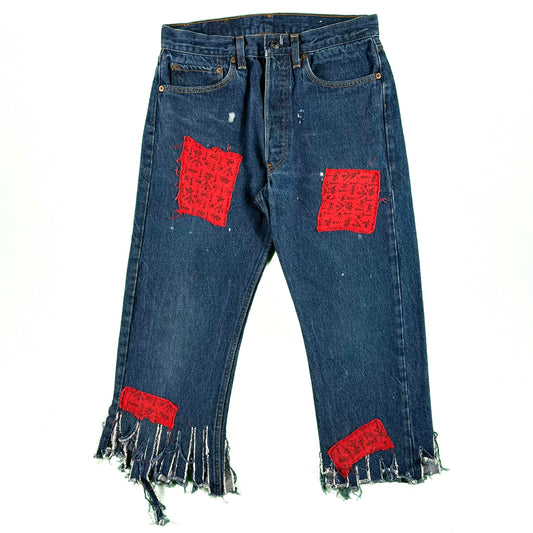 80s Scarecrow Levi's 501 Denim- 28x20
