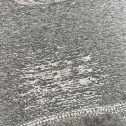 00s Thrashed Grey Bulldogs Hoodie- L