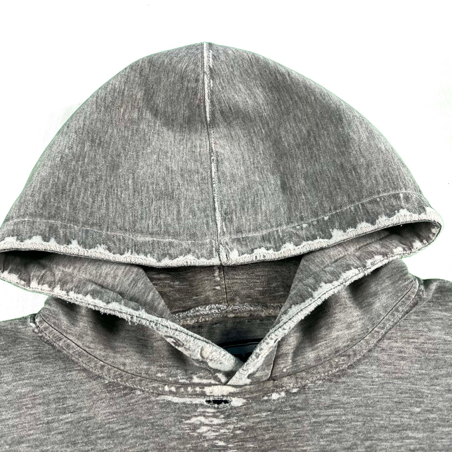 00s Thrashed Grey Bulldogs Hoodie- L