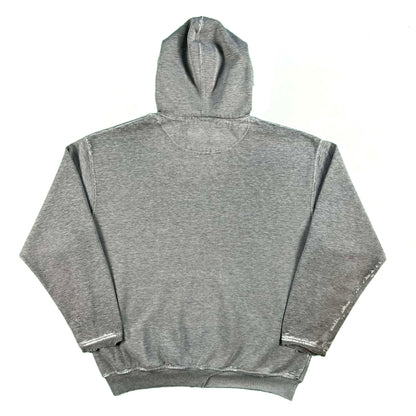00s Thrashed Grey Bulldogs Hoodie- L