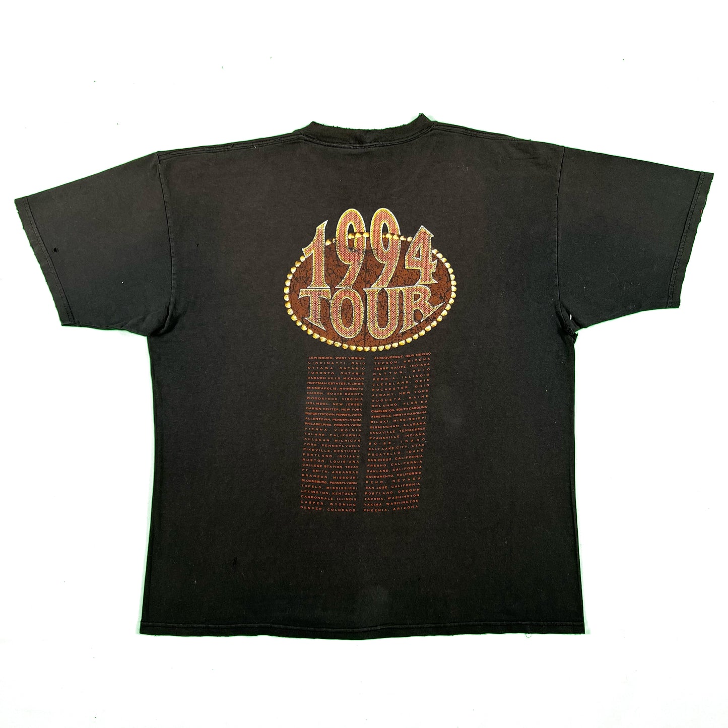 90s Faded Black John Michael Montgomery Tour Tee- XL