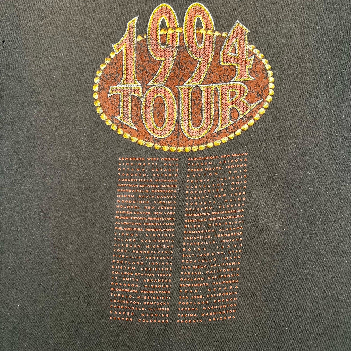 90s Faded Black John Michael Montgomery Tour Tee- XL