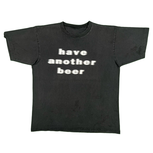 90s Blurry 'Have Another Beer' Tee- L
