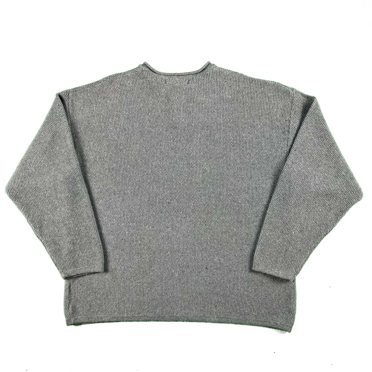 90s Structure Heavyweight Waffle Knit Like Sweatshirt- XL