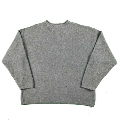 90s Structure Heavyweight Waffle Knit Like Sweatshirt- XL