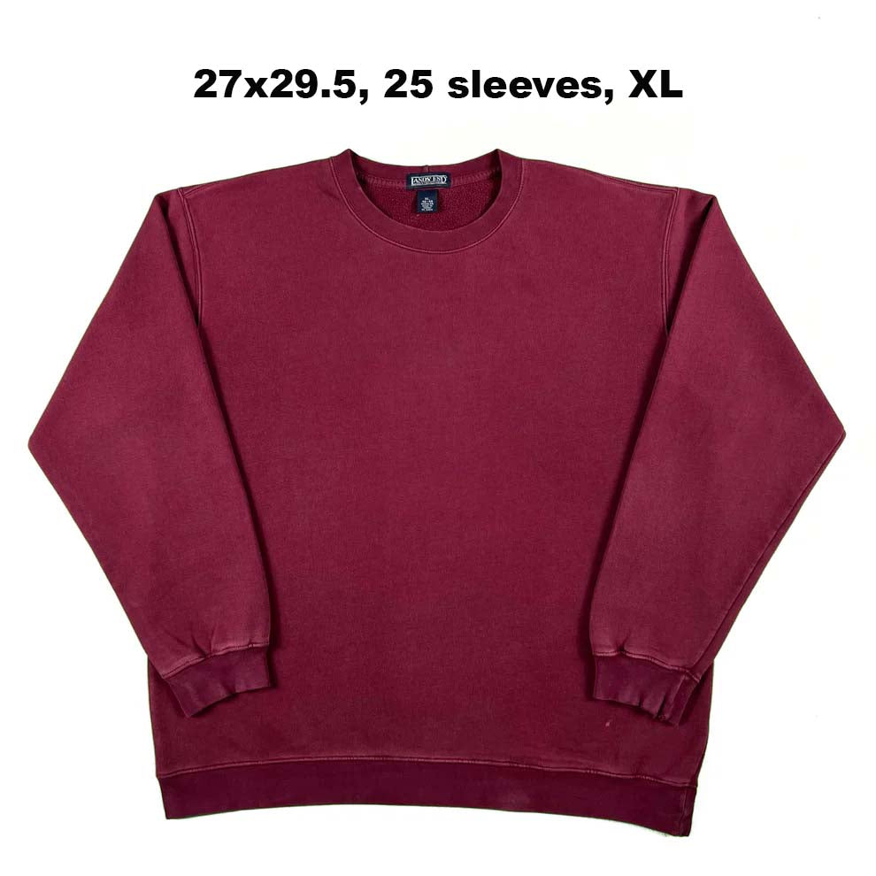 00s Lands' End Wine Red Sweatshirts & Sweatpants- SELECT SWEAT