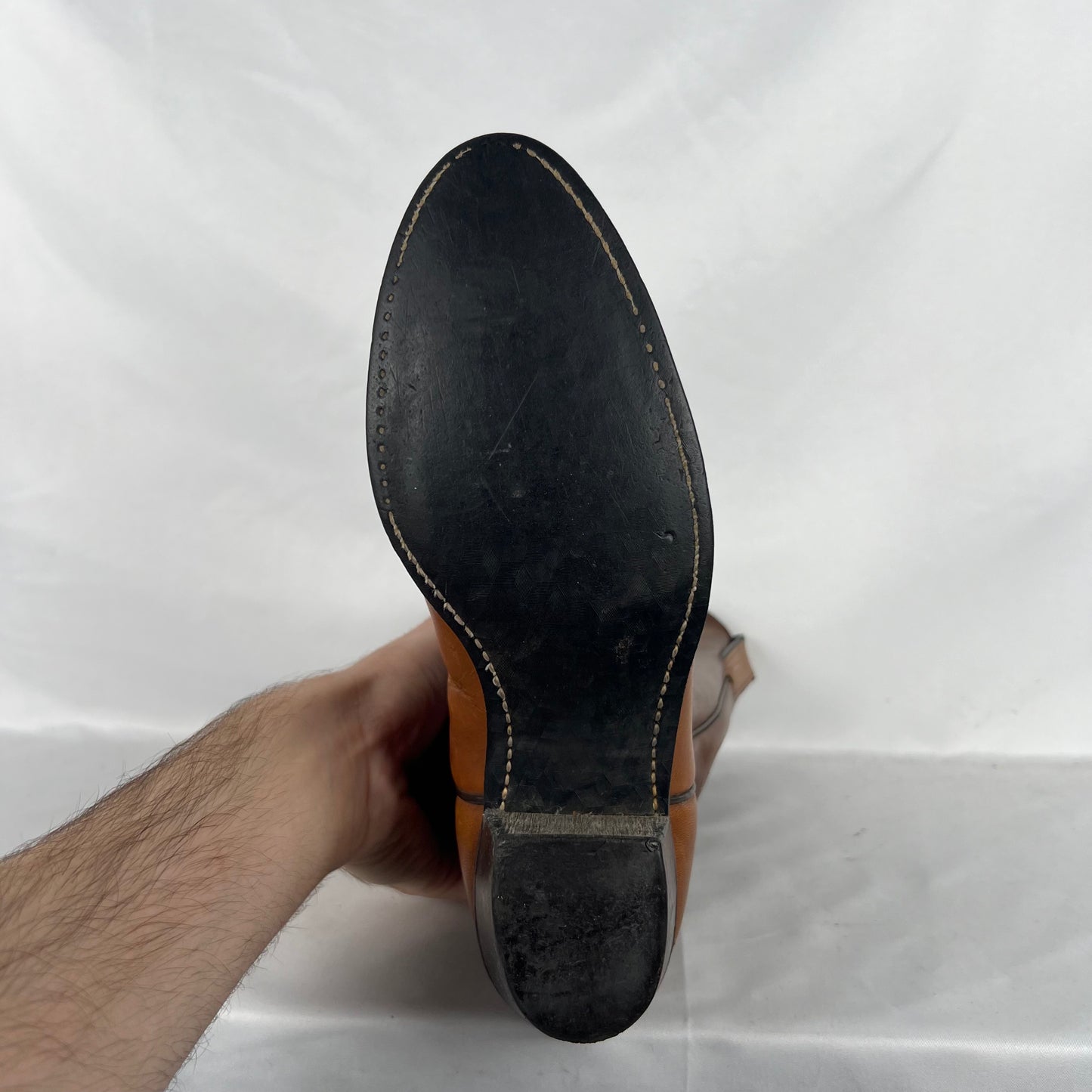 90s Two Tone Leather Cowboy Boots- M's 6, W's 7.5