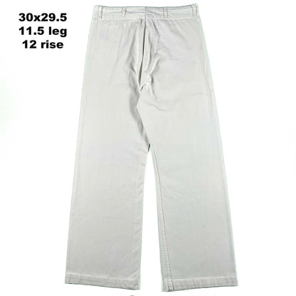 40s/50s White Cotton Sailor Pants- SELECT PAIR