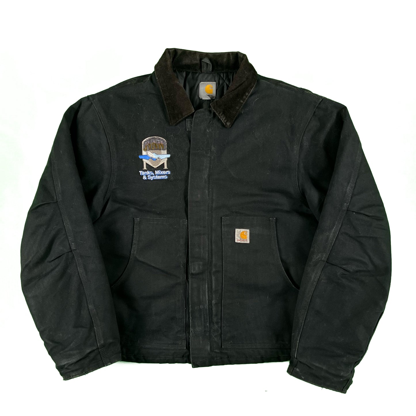 00s Carhartt Black Canvas Arctic Work Jacket- L