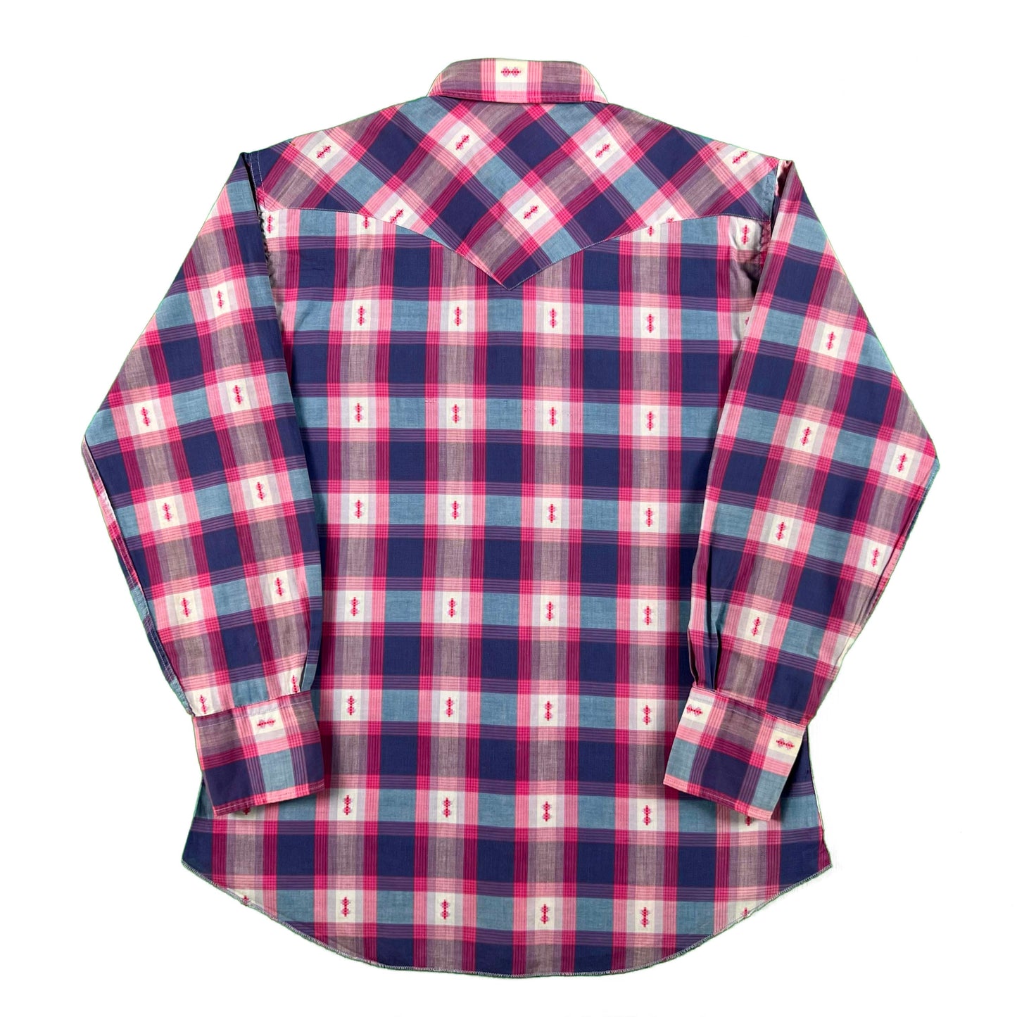 60s H-Bar-C Pink Western Shirt- M