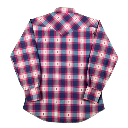 60s H-Bar-C Pink Western Shirt- M