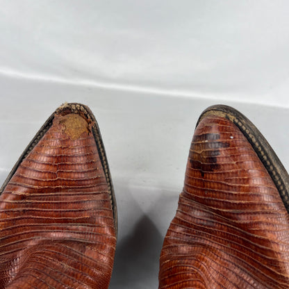 90s Two Tone Leather Cowboy Boots- M's 9.5, W's 11