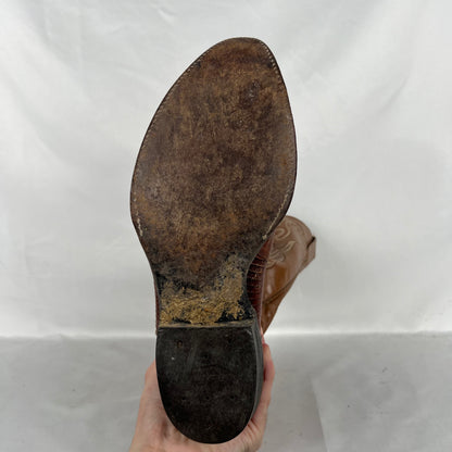 90s Two Tone Leather Cowboy Boots- M's 9.5, W's 11