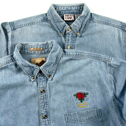 Vintage Denim Button Up Shirts- SELECT SHIRT