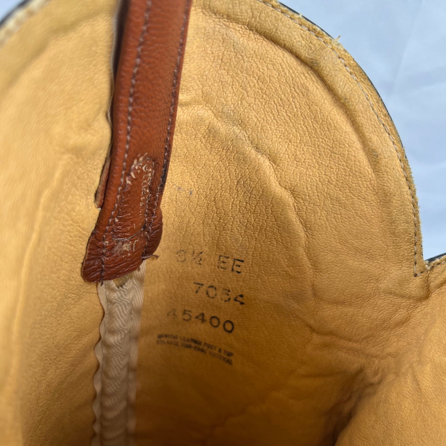 80s Braided Leather Cowboy Boots- M's 8.5, W's 10
