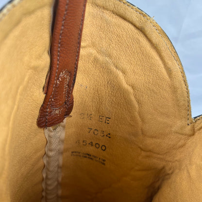 80s Braided Leather Cowboy Boots- M's 8.5, W's 10