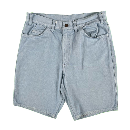 70s Levi's Ice Blue Denim Shorts- 32x9