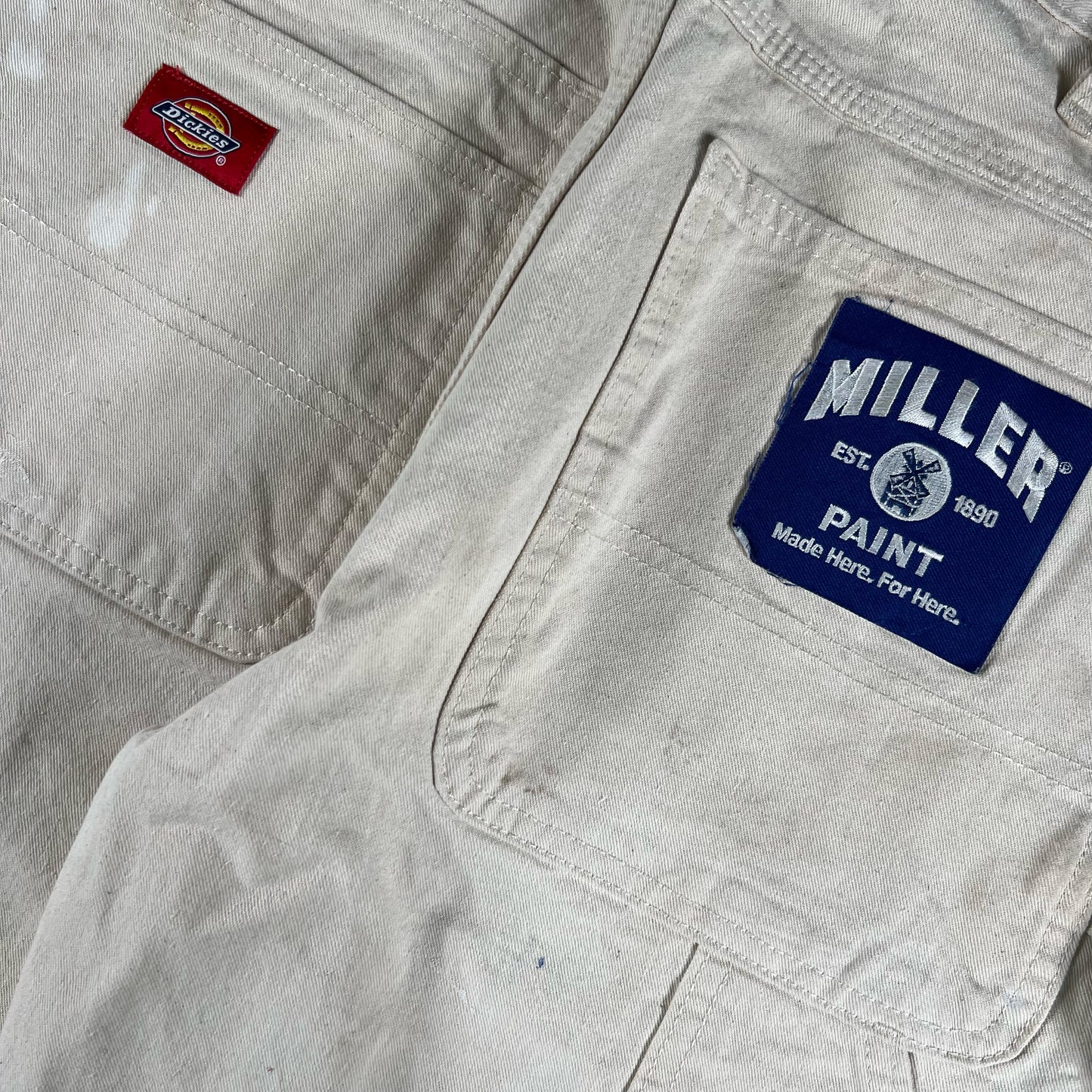 00s Dickies Cream Painters Pants- 30x28.5