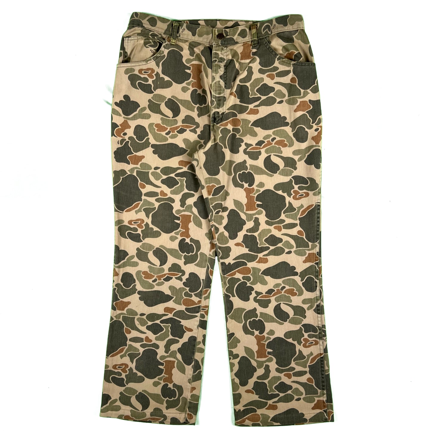 70s 10X Duck Camo Pants- 33x28