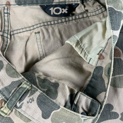 70s 10X Duck Camo Pants- 33x28