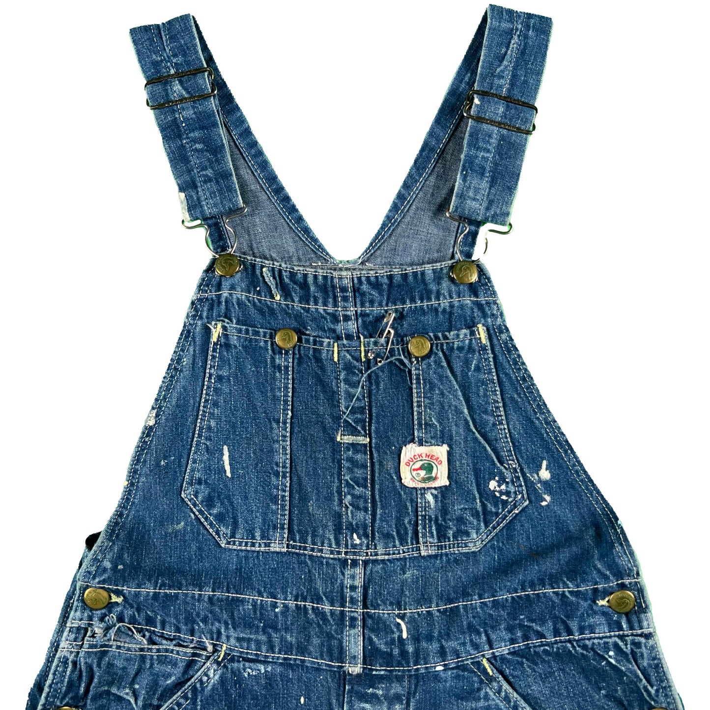 50s Duck Head Painter's Denim Carpenter Overalls- S