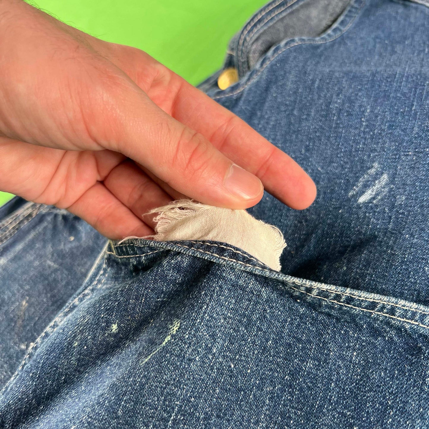 50s Duck Head Painter's Denim Carpenter Overalls- S