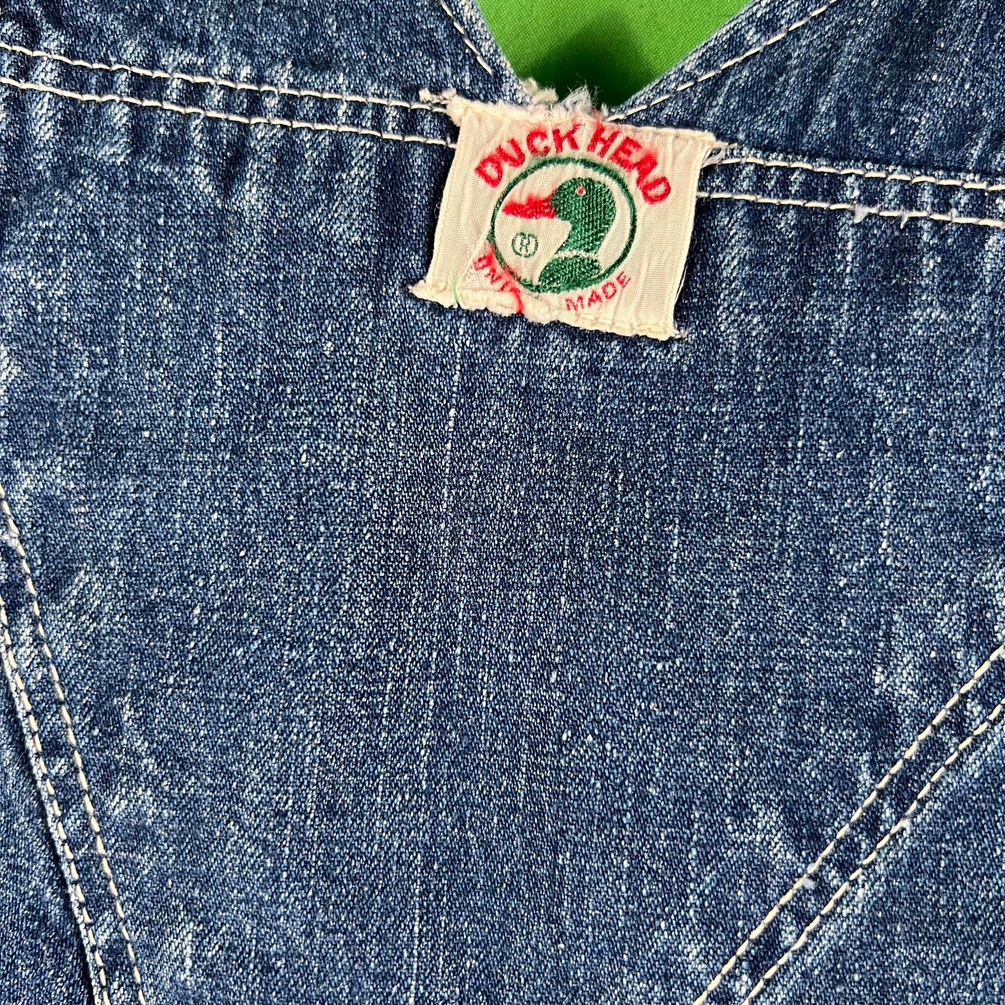 50s Duck Head Painter's Denim Carpenter Overalls- S