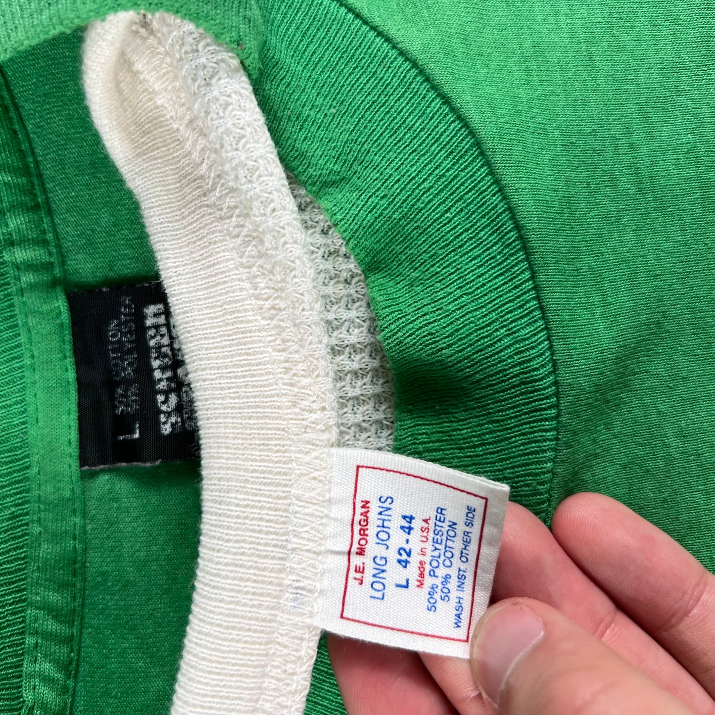 90s Jameson Whiskey Painter's Tee & Waffle Knit Thermal- L