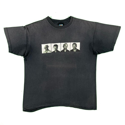 90s Faded Black U2 Band Tee- L