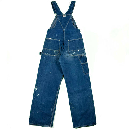 50s Duck Head Painter's Denim Carpenter Overalls- S