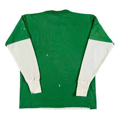 90s Jameson Whiskey Painter's Tee & Waffle Knit Thermal- L