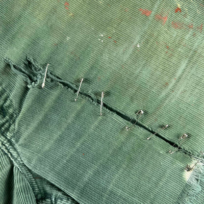 70s Sun Faded & Safety Pinned Levi's Corduroy Shorts- 33x5