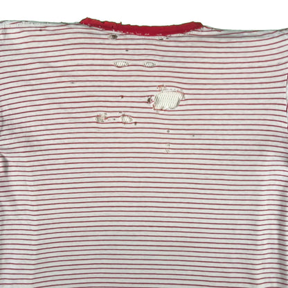60s Striped Rebels Tee & 70s Waffle Knit Thermal- M