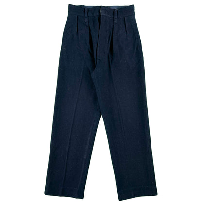 60s Pleated Wool Trousers- 29x28