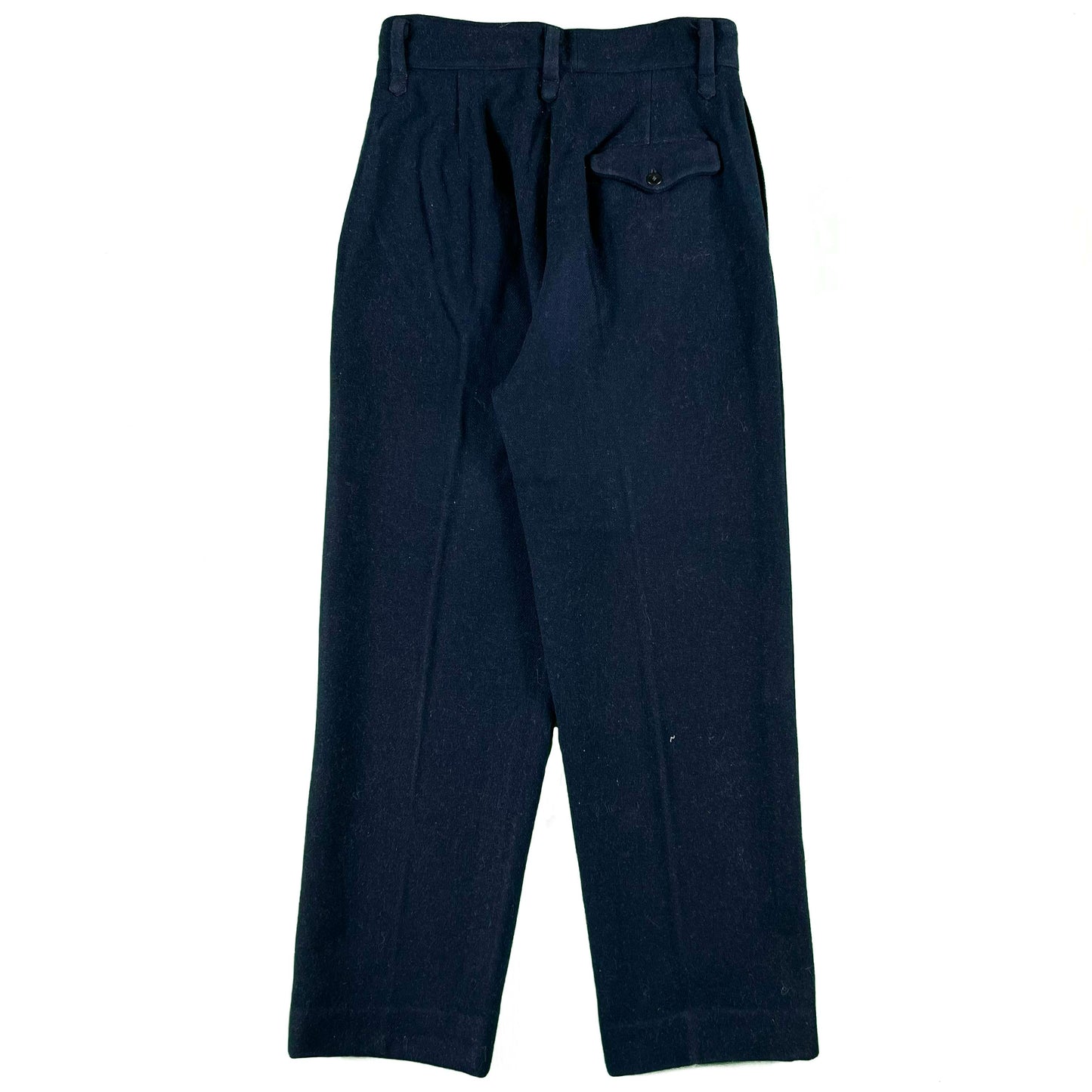 60s Pleated Wool Trousers- 29x28