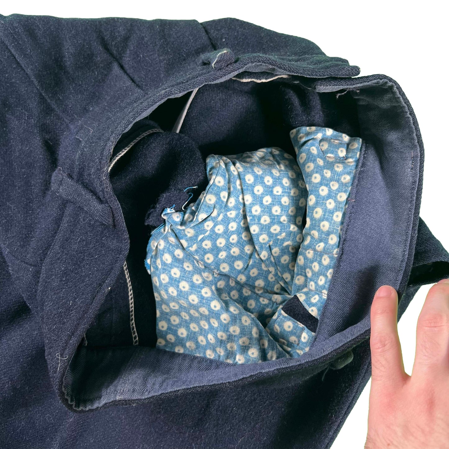 60s Pleated Wool Trousers- 29x28