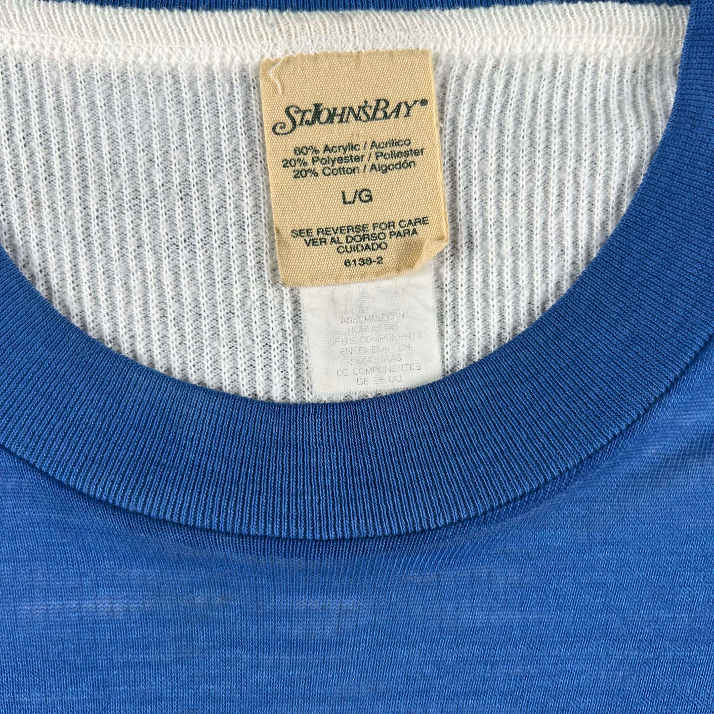 70s Paper Thin 'Where's the Data' Tee & 70s Waffle Knit Thermal- M