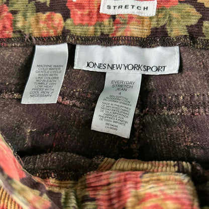90s Floral Corduroy Pants- 29x29