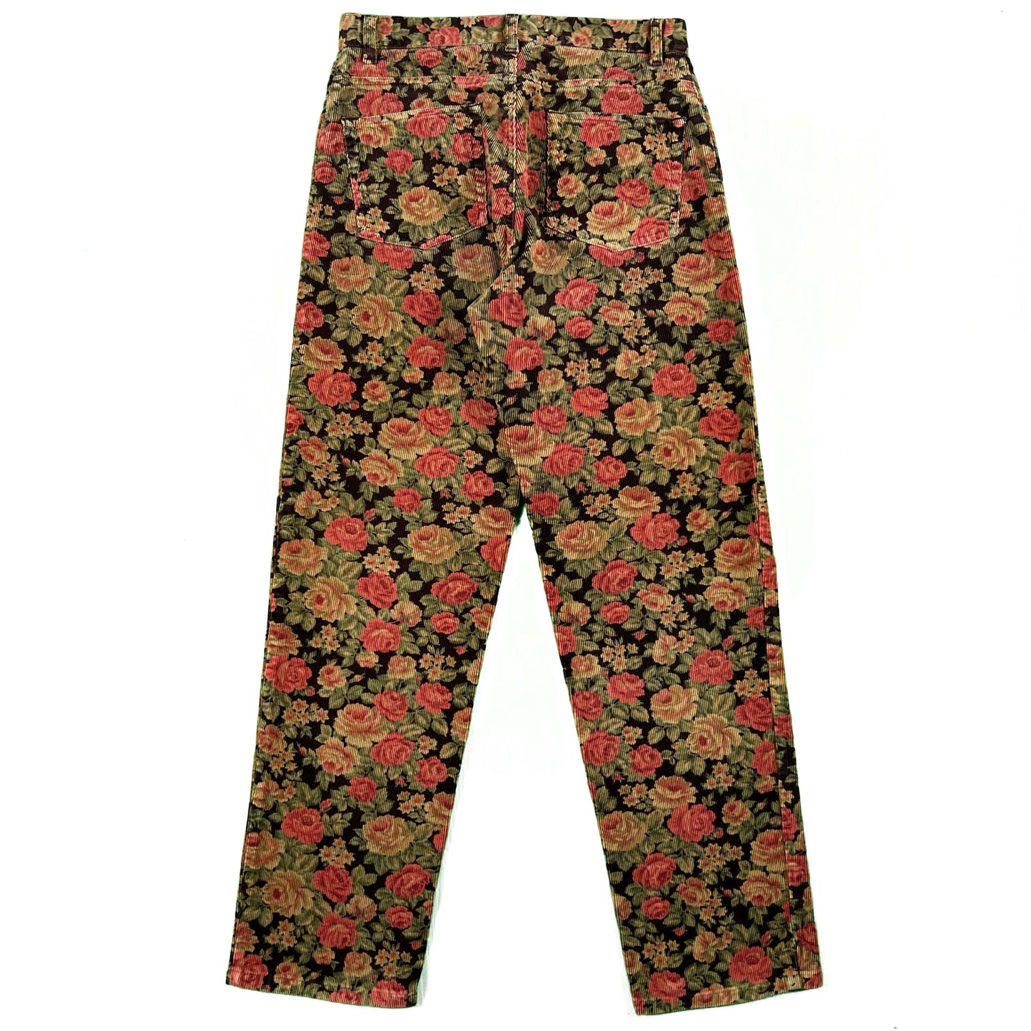 90s Floral Corduroy Pants- 29x29