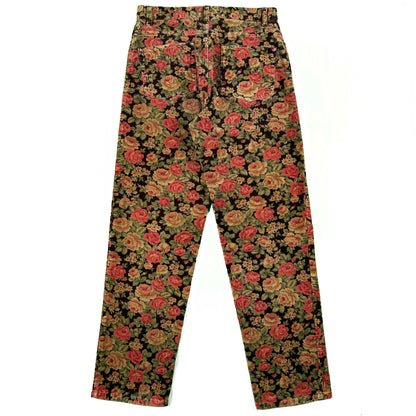 90s Floral Corduroy Pants- 29x29