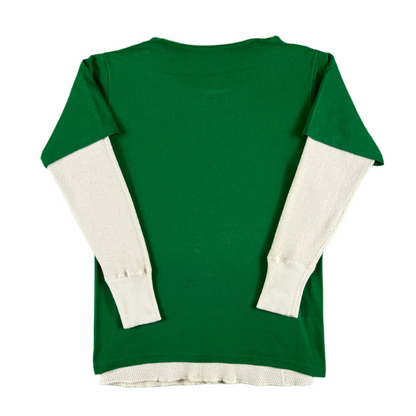 80s Oregon Garfield Tee & 60s Waffle Knit Thermal- S