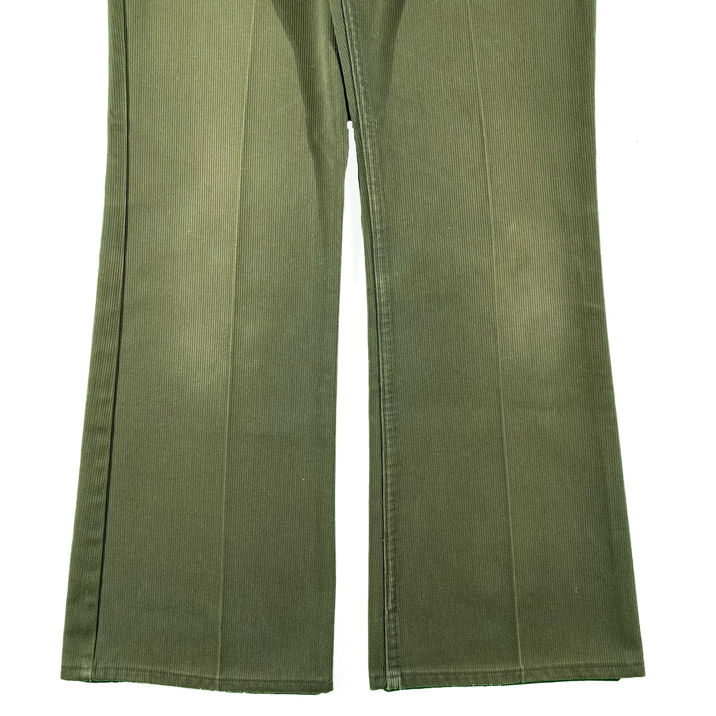 70s Faded Olive Green Levi's Flares- 31x30.5