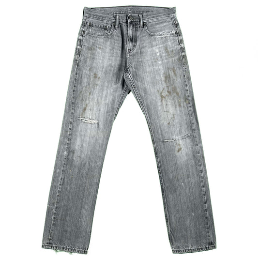 Perfectly Distressed Old Navy Slim Straight Denim- 32x31