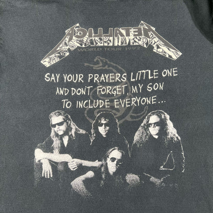 90s Metallica Band Tee- L