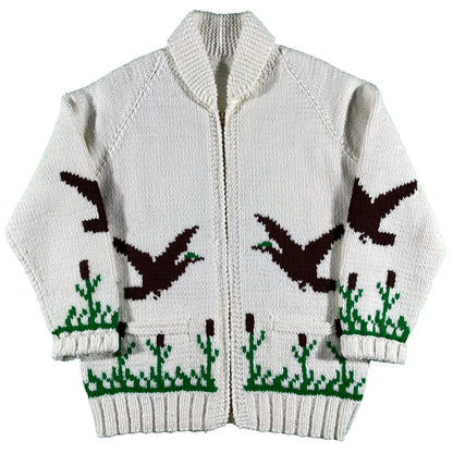 60s Duck Cowichan Sweater- XL