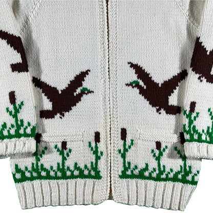 60s Duck Cowichan Sweater- XL