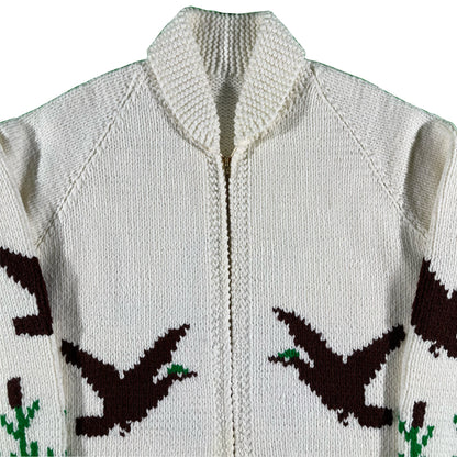 60s Duck Cowichan Sweater- XL